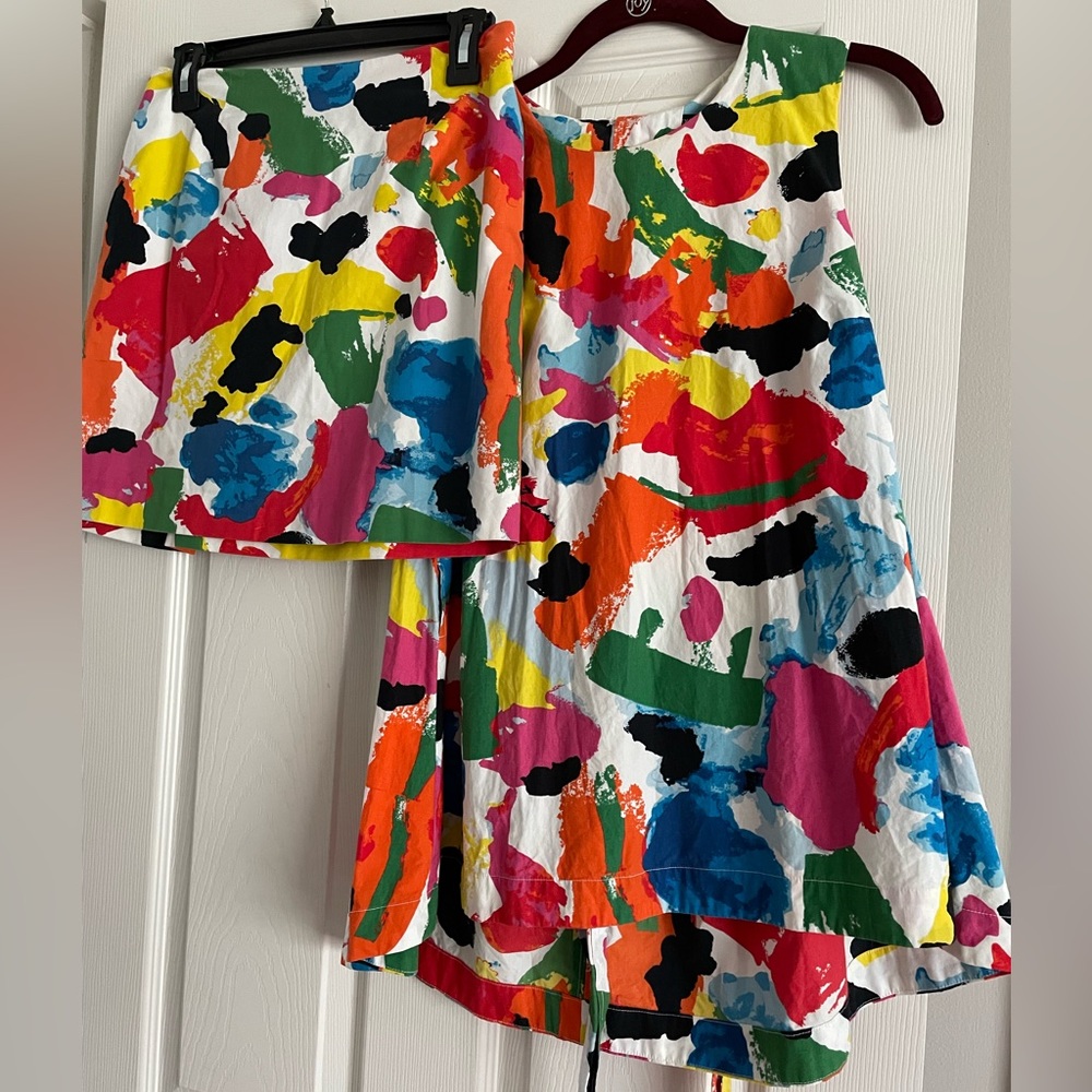 Kate spade skirt and tunic with tie set